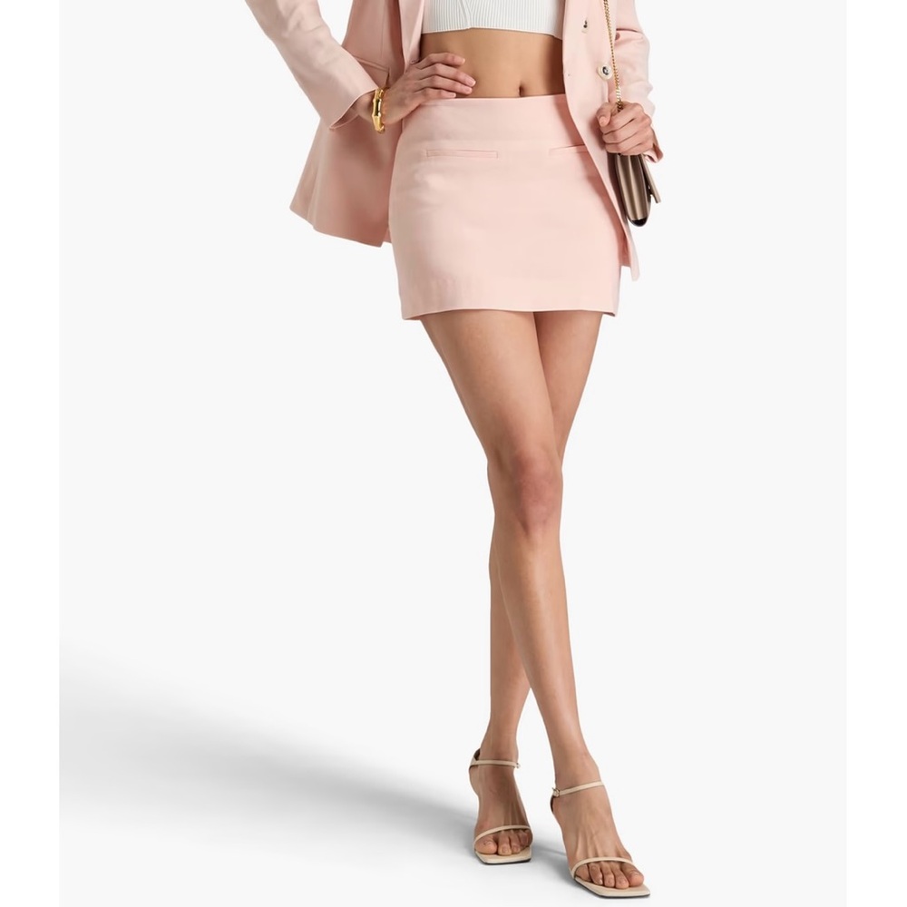 Veronica Beard Linen Blend Perry Skirt/Skort Light Pink size 8 see measurements